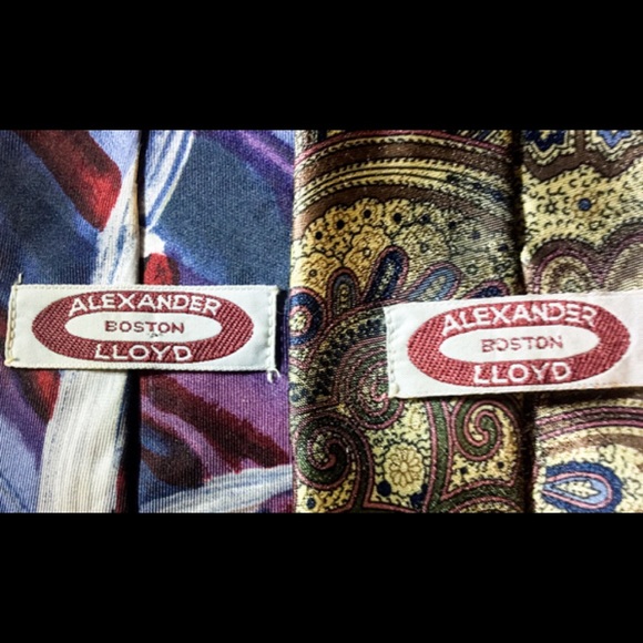 Alexander Lloyd Boston Tie Lot (2) - Picture 2 of 2